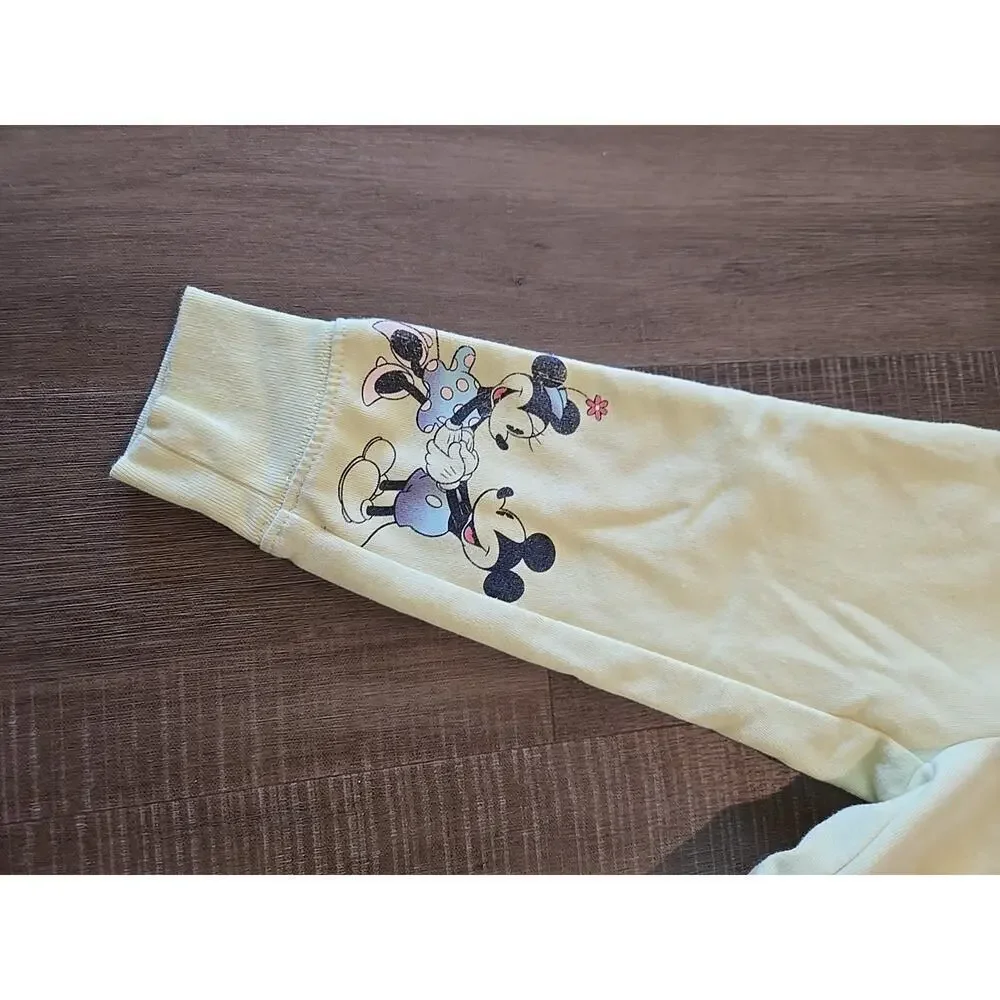 Gap Kids Yellow Minnie Mouse Sweatshirt 2 & Sweatpants size 3 Pre Owned